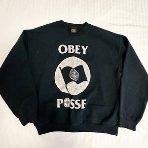 OBEY Black Crewneck